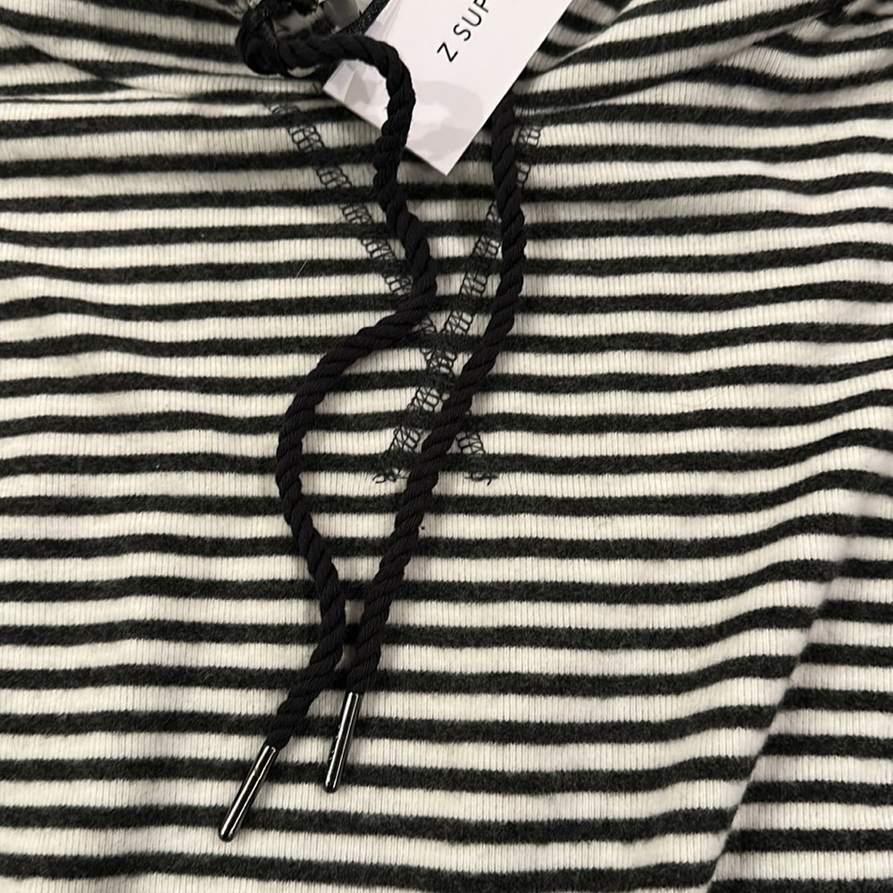 Z Supply The Striped Soft Spun Knit Hoodie Size Small - Picture 7 of 9